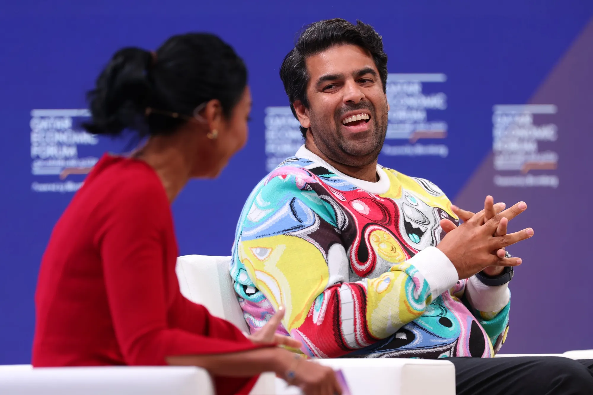 Sachin Dev Duggal, co-founder of Builder.ai, at&nbsp;the Qatar Economic Forum in Doha, two years&nbsp;before questions were raised about his startup’s financial results. Builder.ai&nbsp;filed in June for bankruptcy in the US.