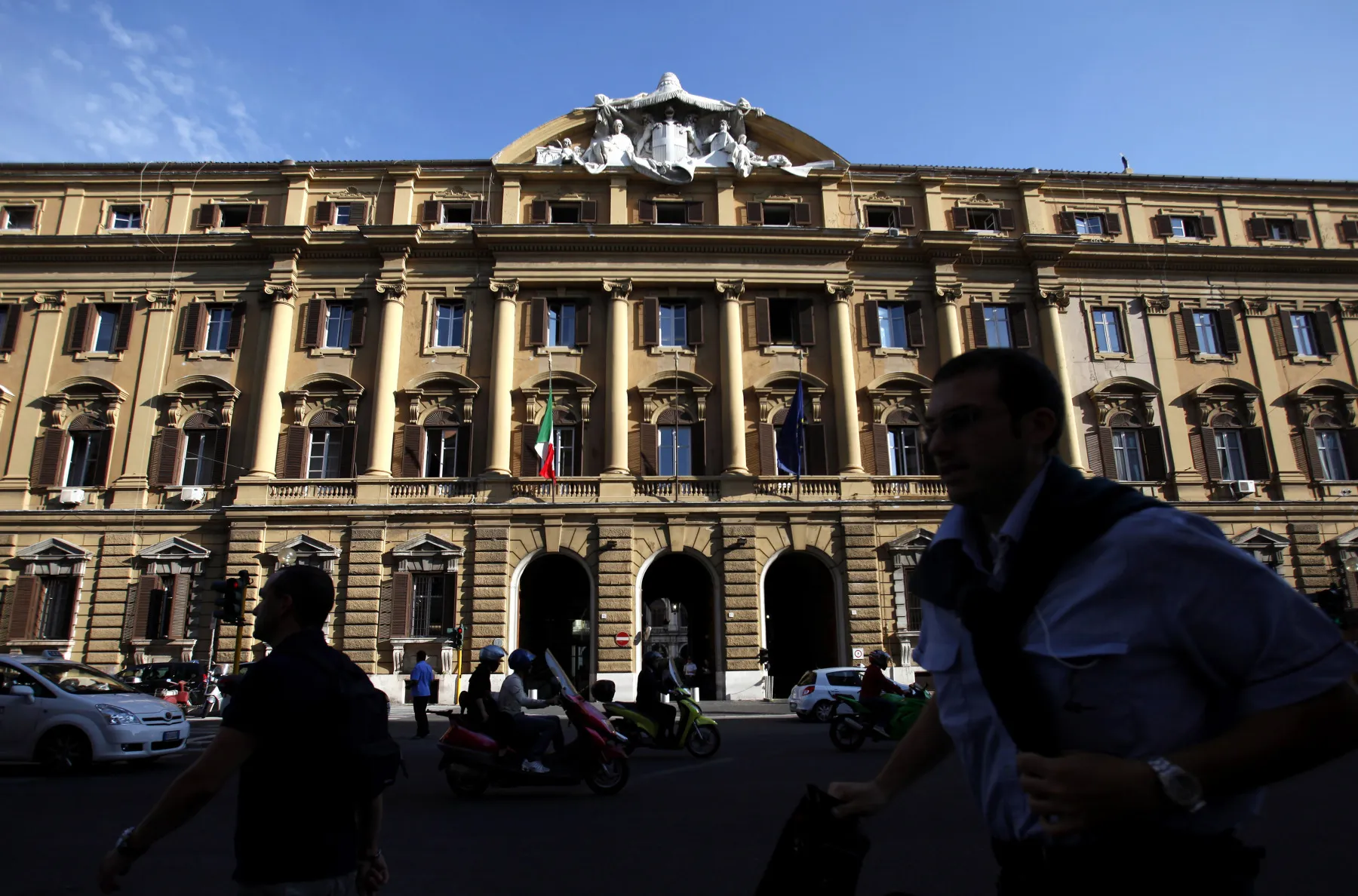 The Italian ministry of finance and economy in Rome.