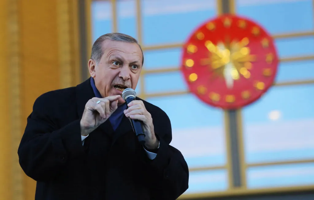 Turkish President Tayyip Erdogan has a lot of problems with you people.