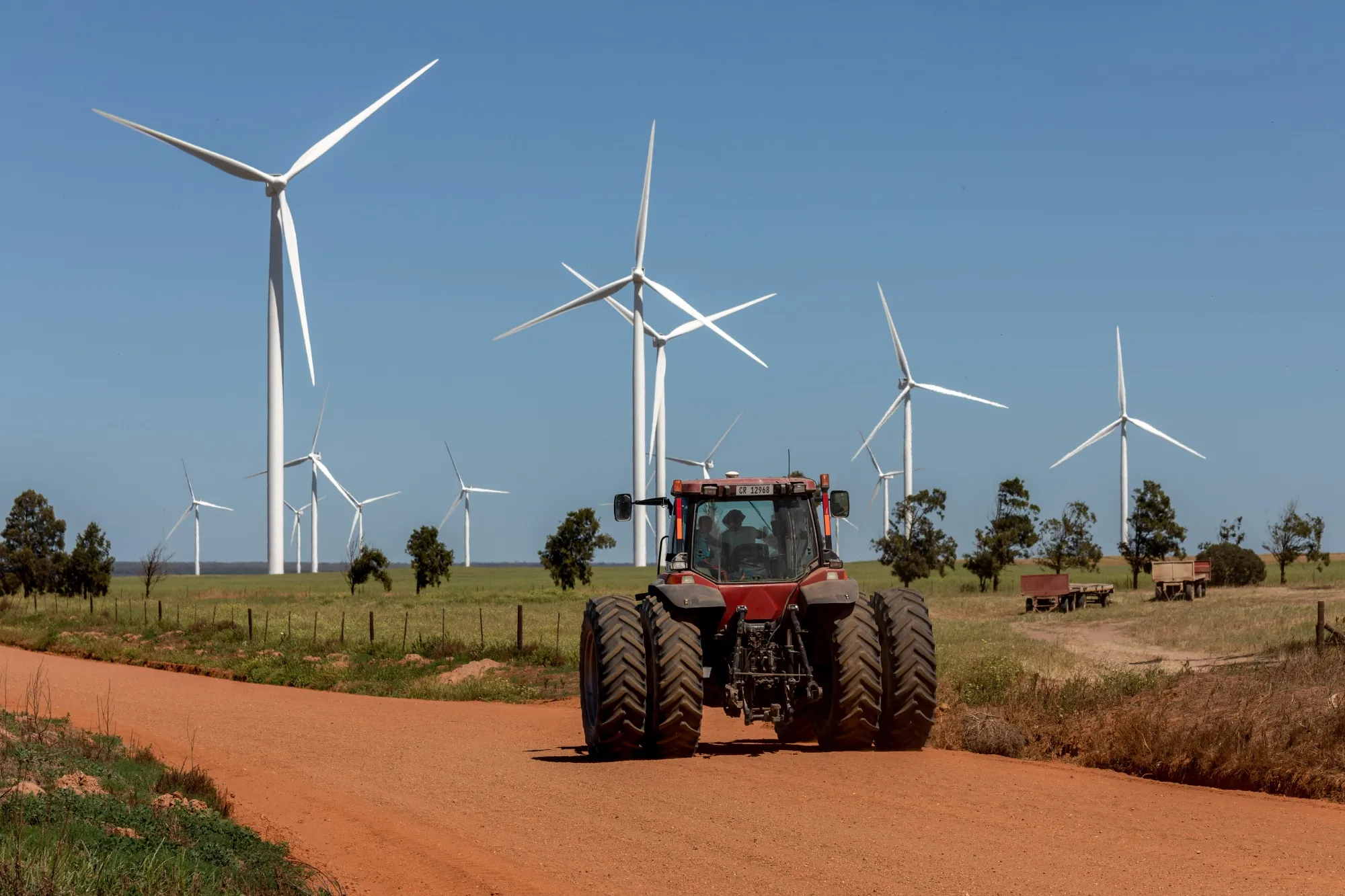 A wind farm in Hopefield, South Africa.