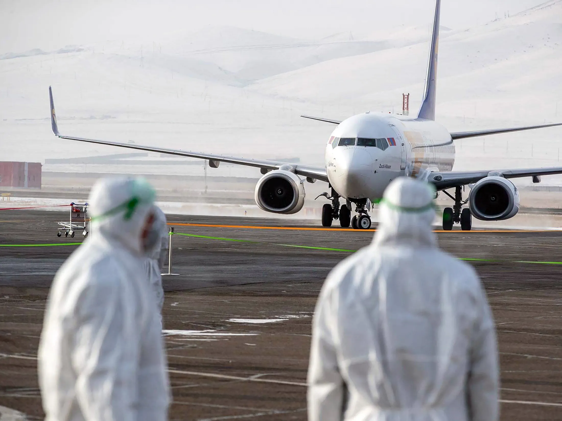 Don your wearable tent for a bumpy aerospace landing.