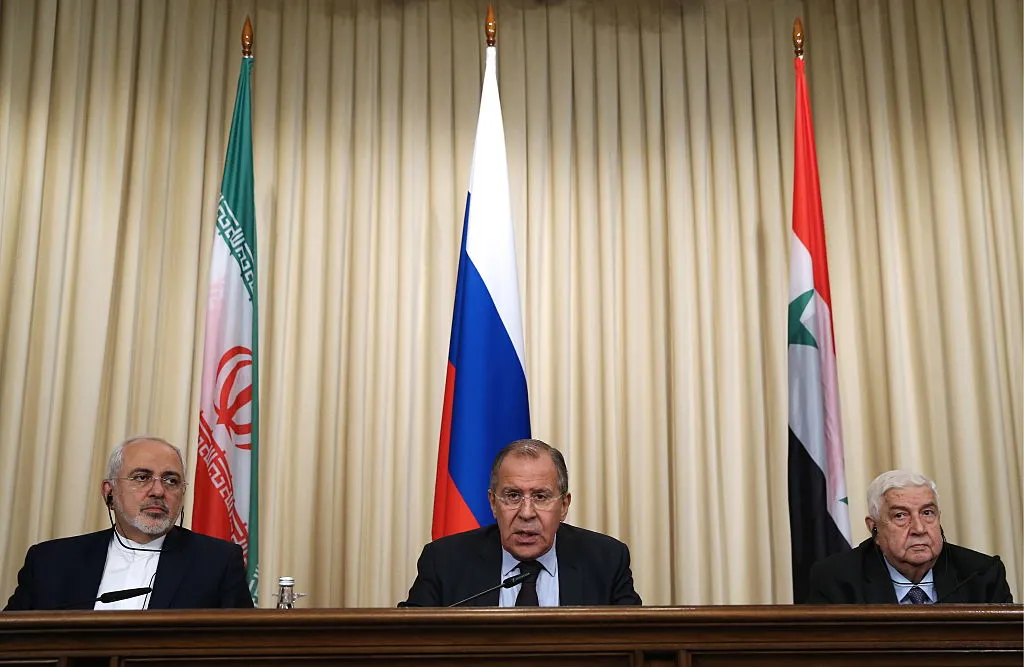 Foreign ministers of Iran, Russia and Syria.
