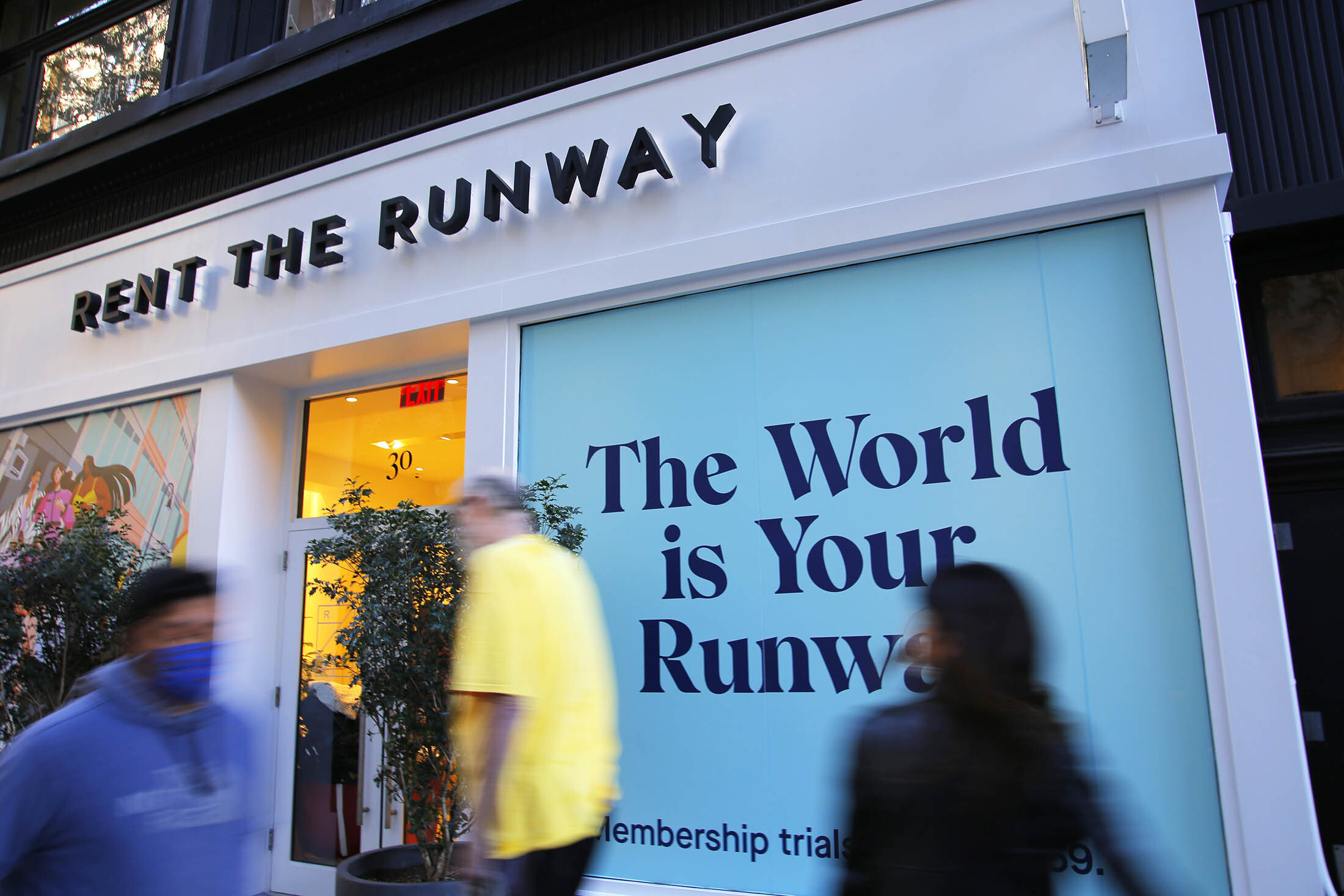 A Rent the Runway store in New York.