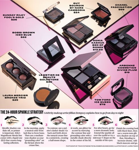 Metallic Eye Shadow for Office and After-Hours