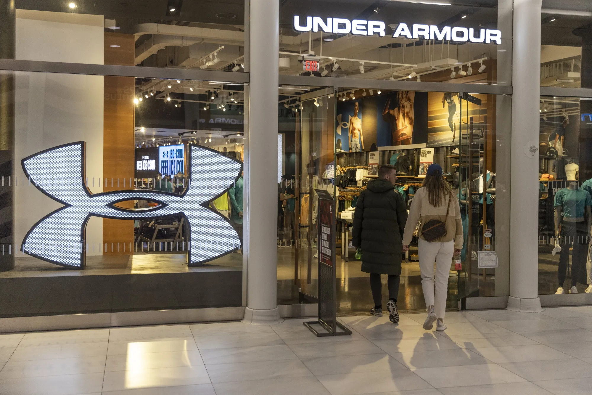 An Under Armour store at the Oculus Center in New York.