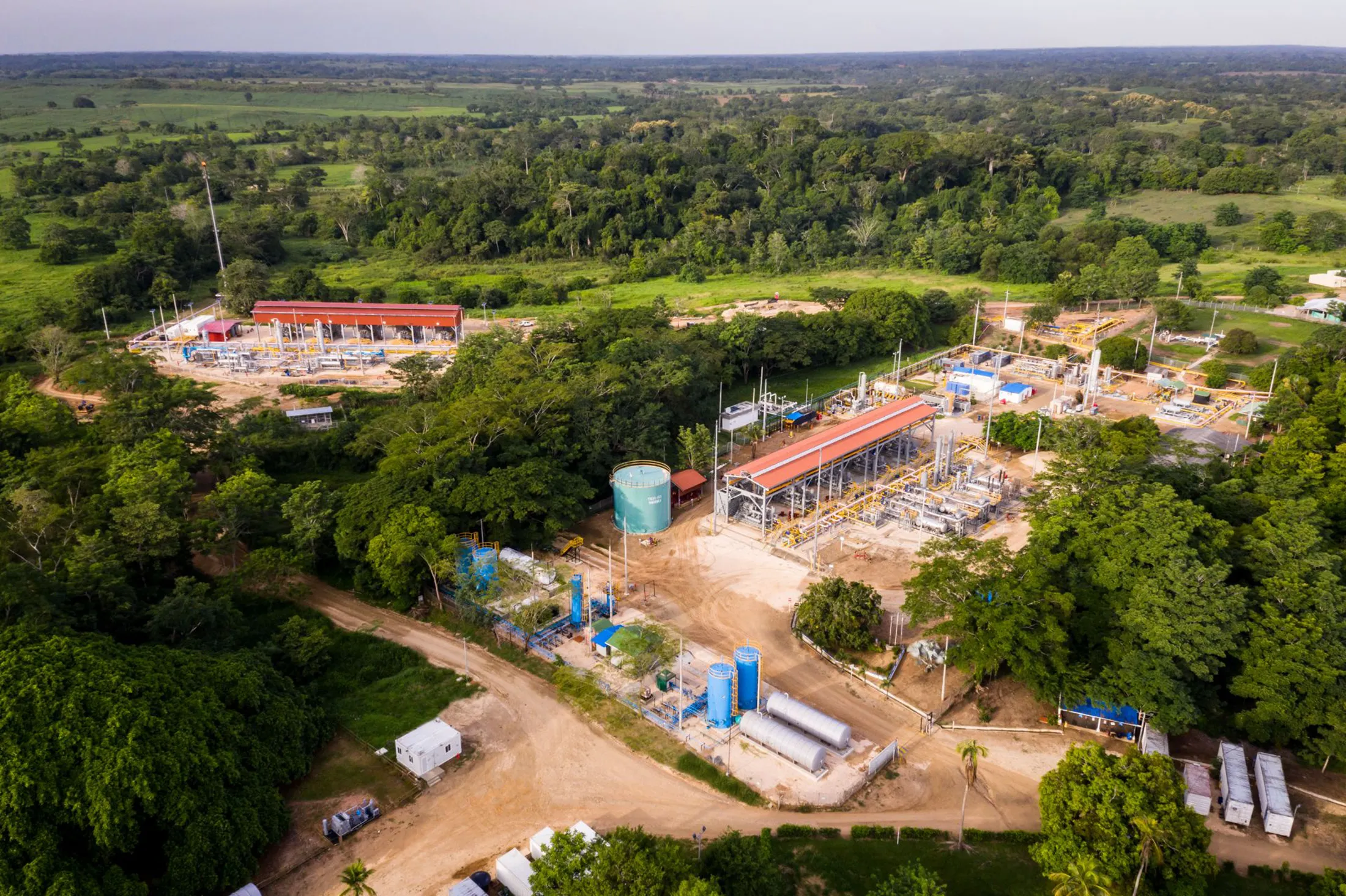 The Canacol Energy Ltd. Jobo Station Gas processing complex in Colombia.