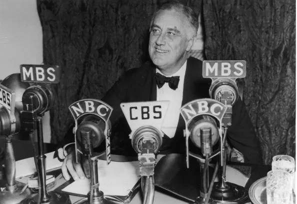 FDR sold his jobs program over the radio.