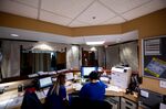 The nurses station in the Covid-19 intensive-care unit at Saint Claire Regional Medical Center in Morehead, Kentucky.