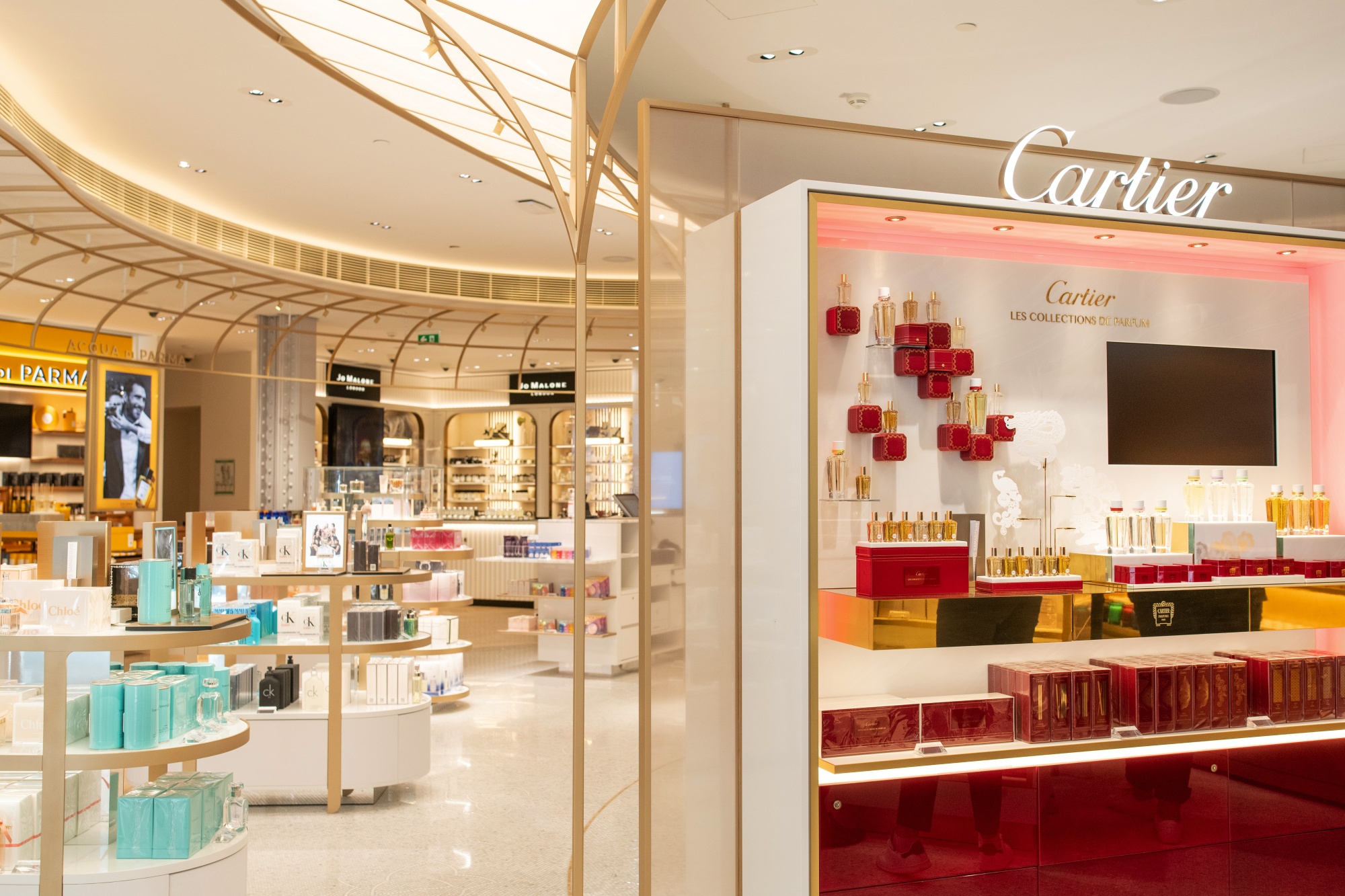 Cartier Sign and Logo Front of Luxury Jewellery Store Editorial
