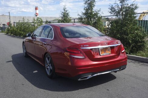 The inside of the E300 4MATIC has seating for five adults and plenty of storage space in the trunk.