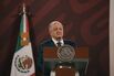 President AMLO Holds Daily Briefing With Defense Secretary Luis Cresencio Sandoval 