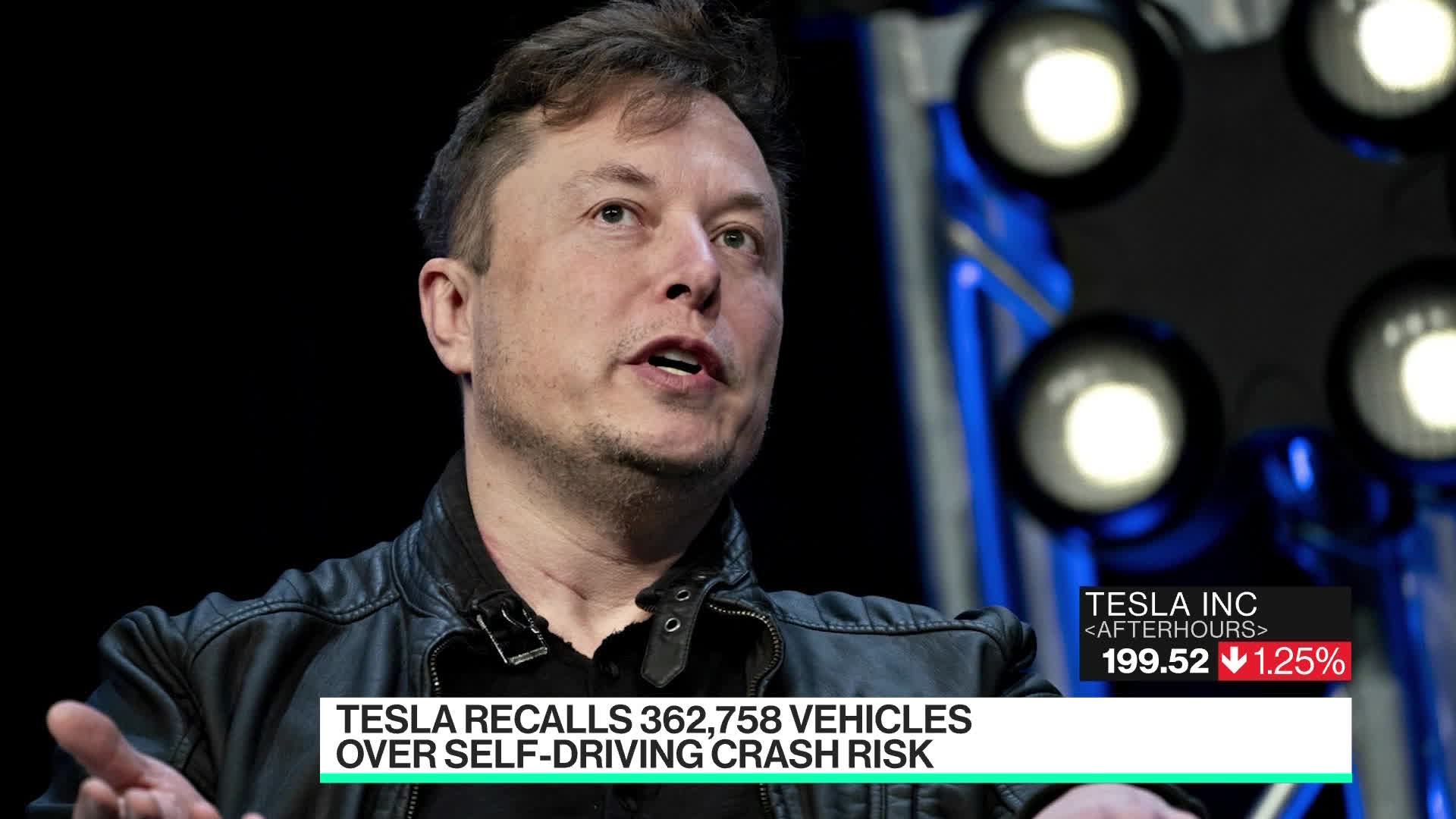 Watch Tesla Recalls 362,000 Cars Bloomberg
