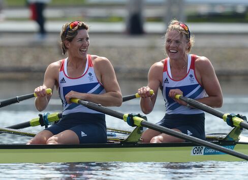 Anna Watkins and Katherine Grainger at 2012 London Olympics