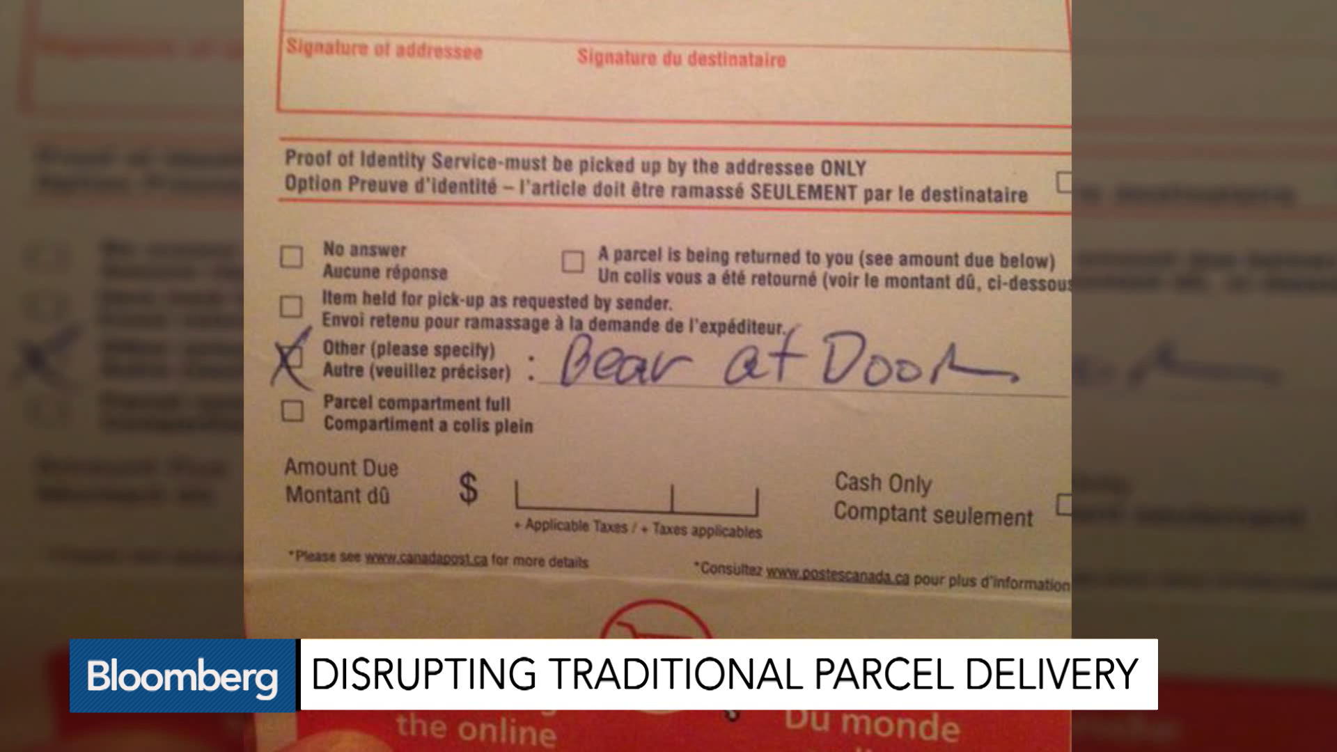 Watch A Canadian Startup That's Disrupting Parcel Delivery - Bloomberg