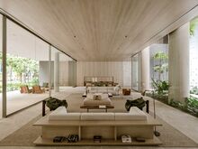 The lobby at the Pulso Hotel.