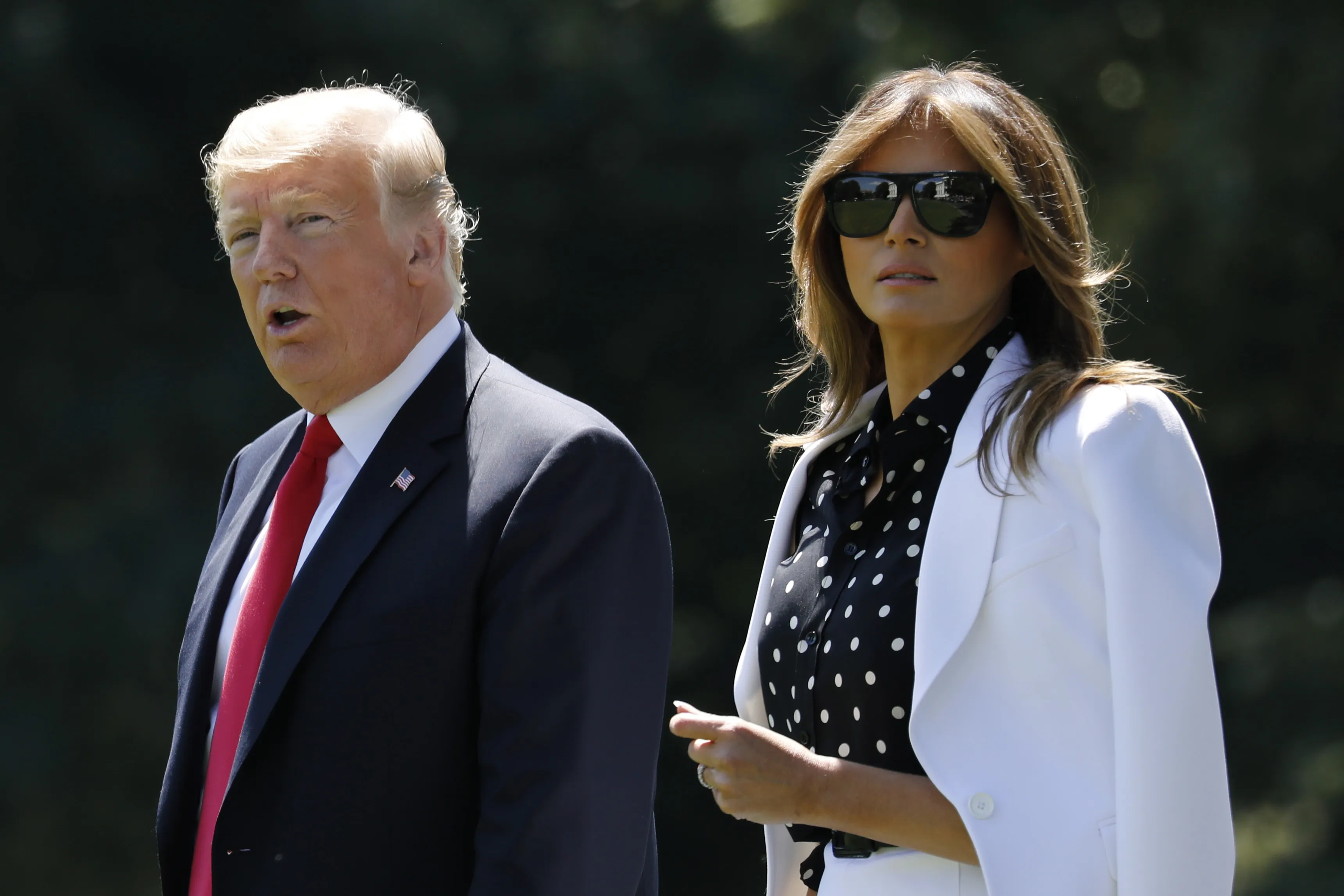 President Donald Trump and First Lady Melania Trump.