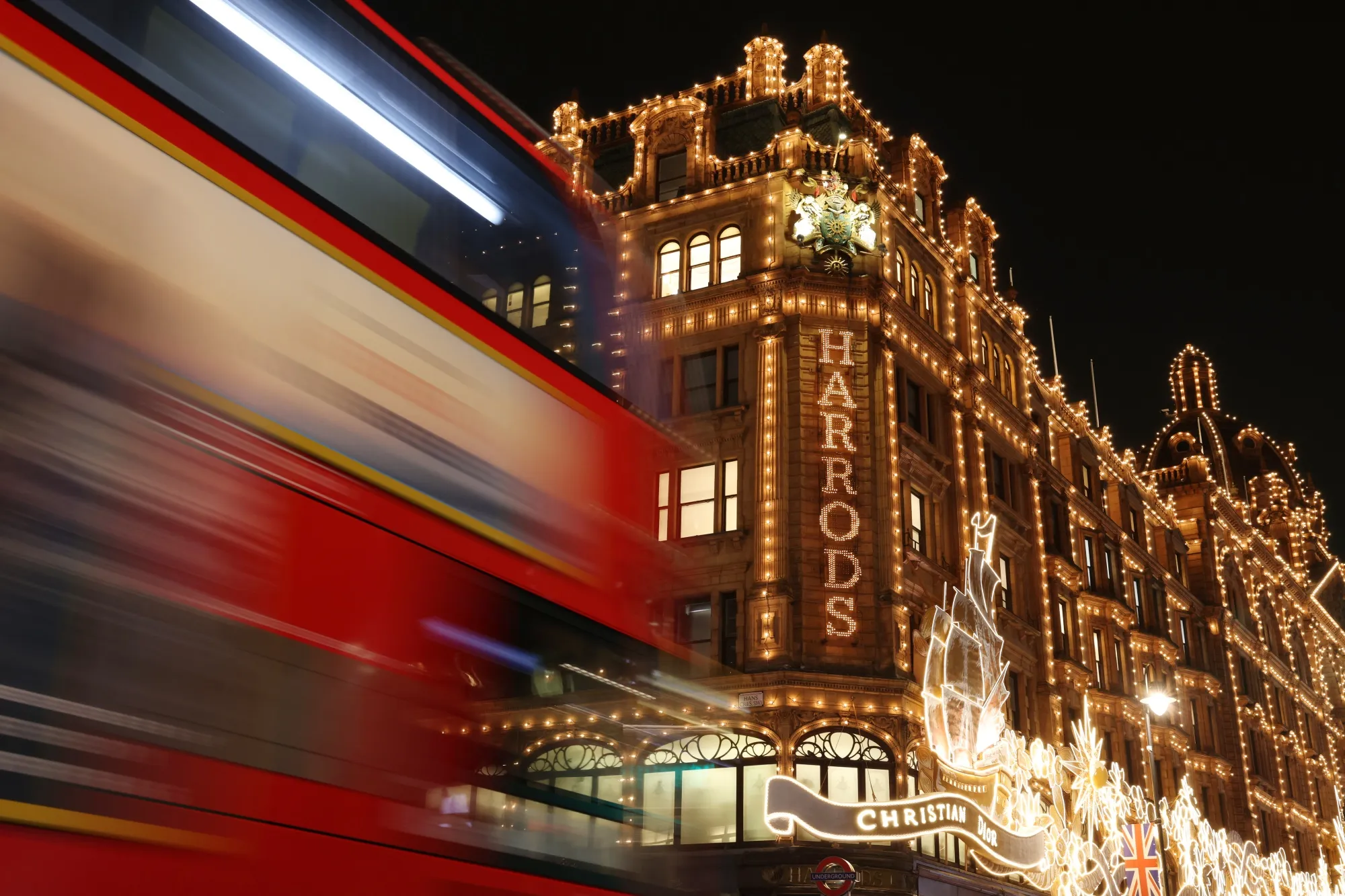 The Harrods department store in London.