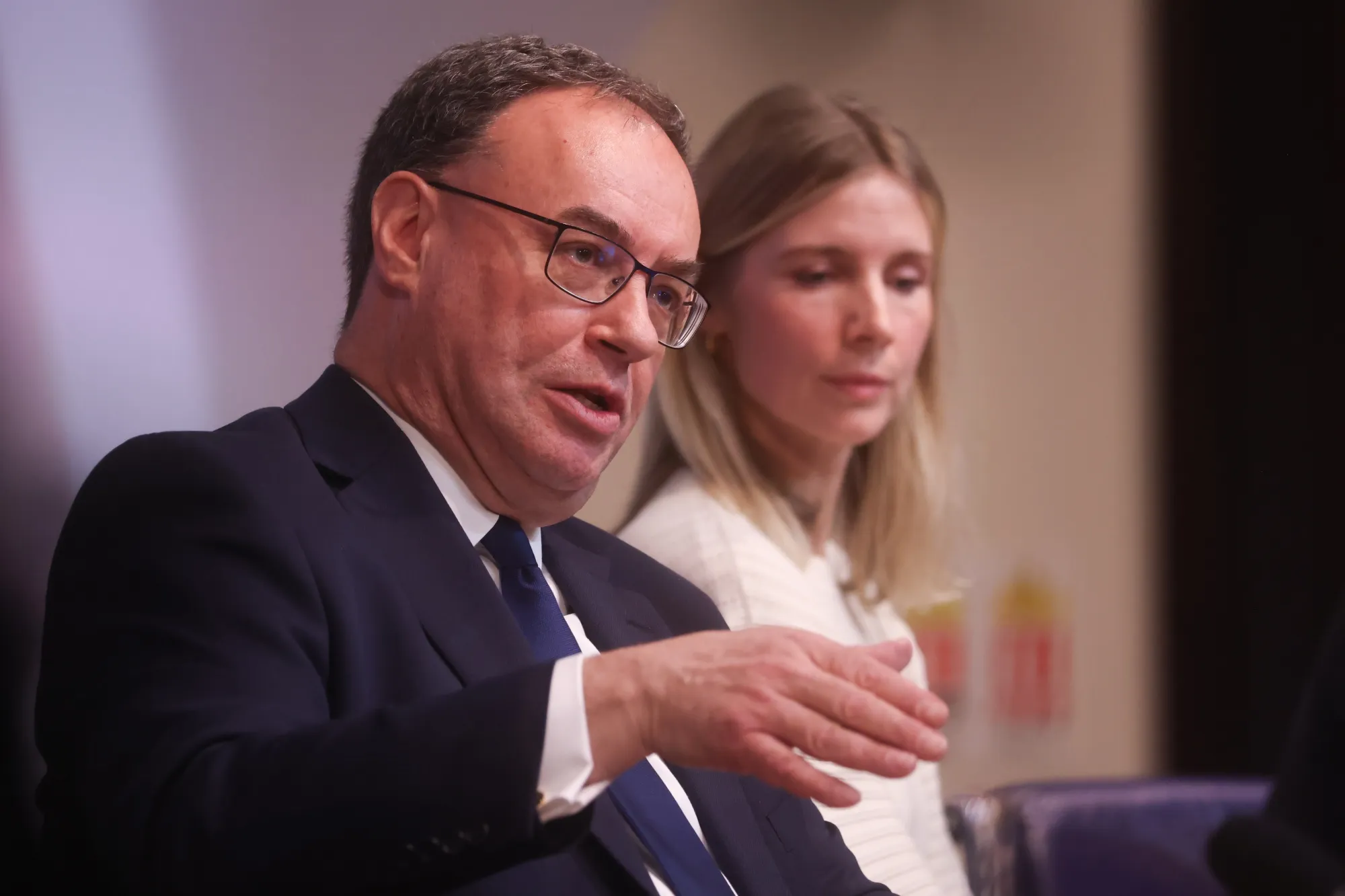 Andrew Bailey&nbsp;during the Monetary Policy Report news conference&nbsp;in the City of London, UK, on Thursday.