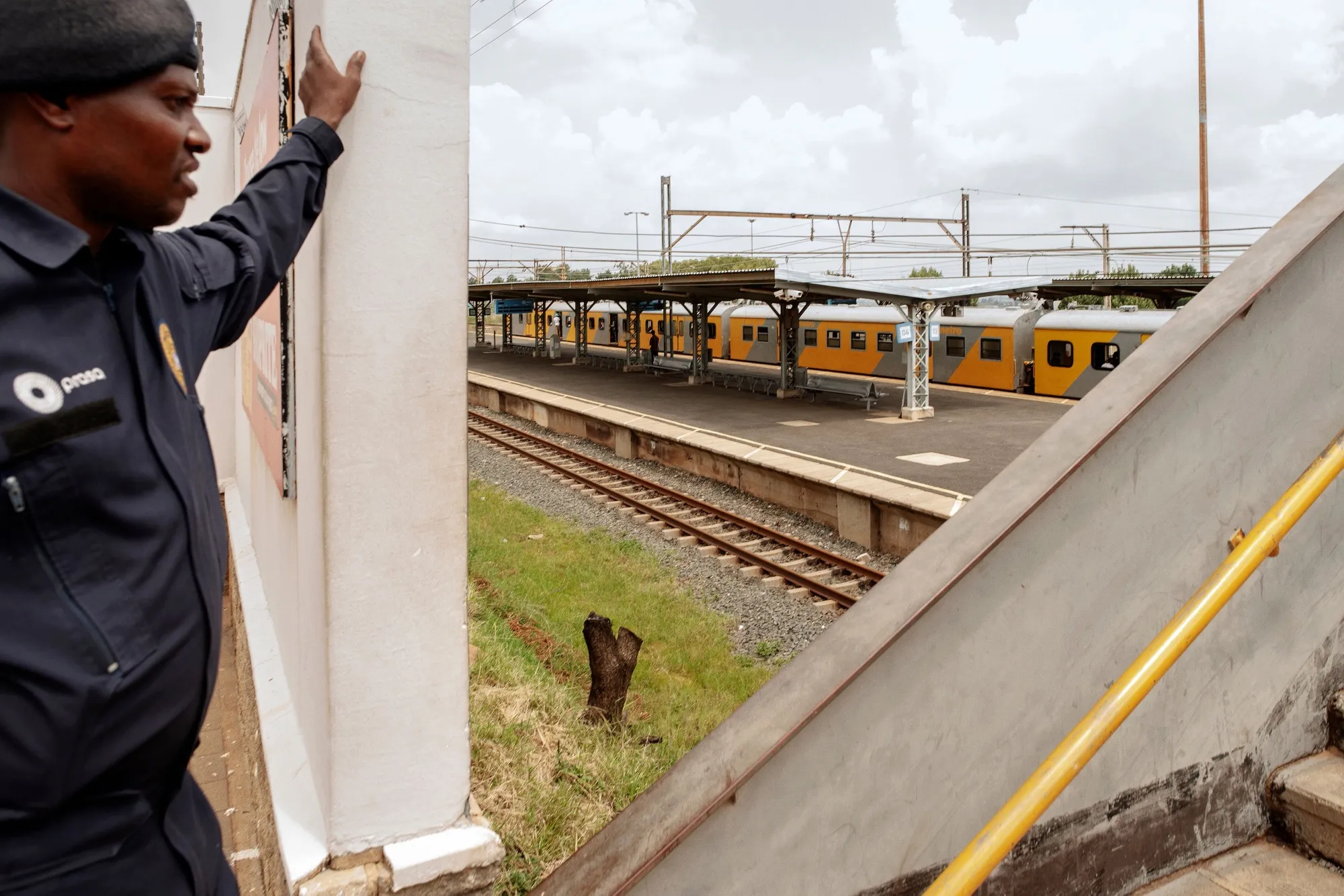 A security guard in Soweto.