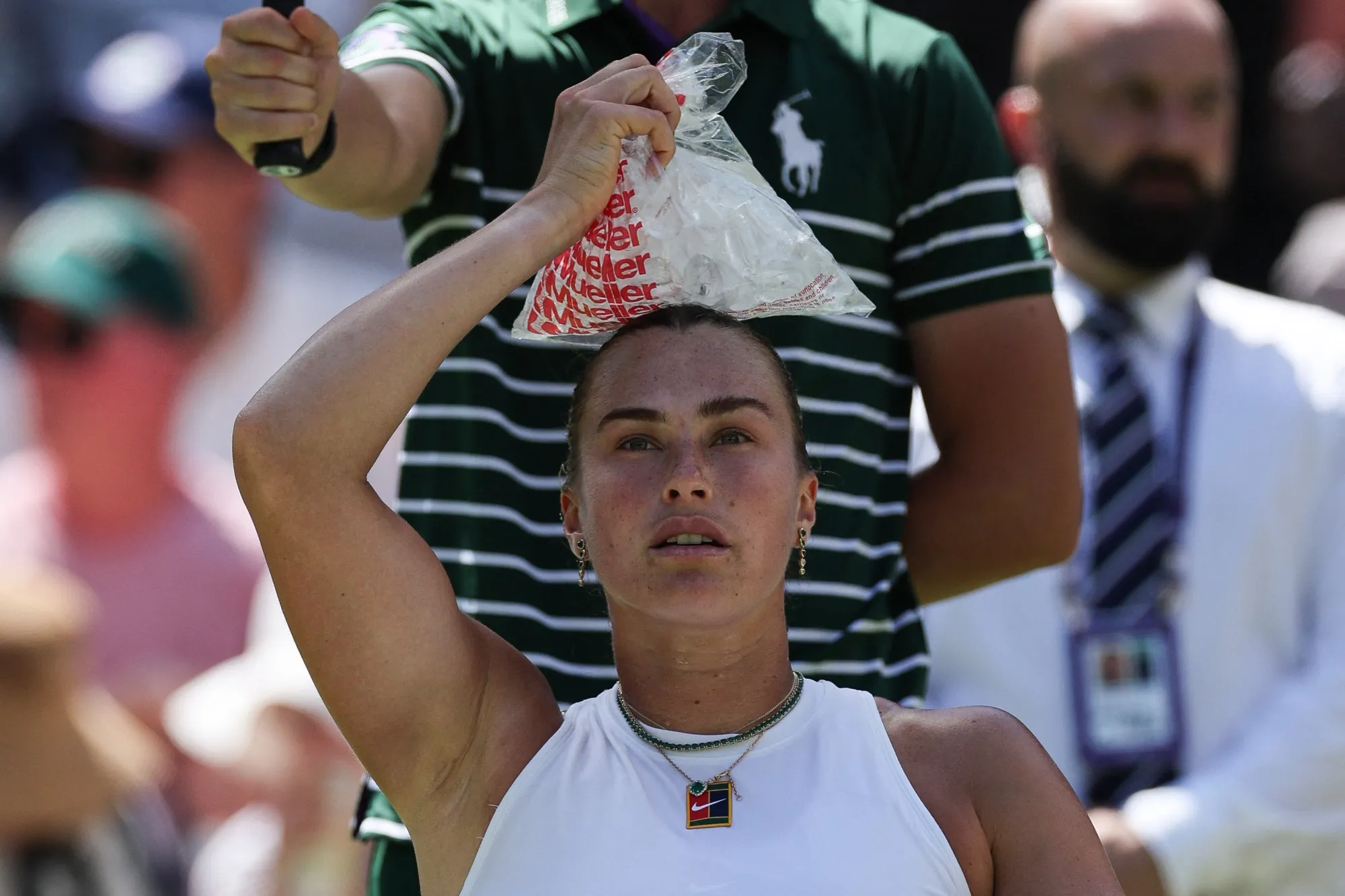Aryna Sabalenka stays cool under pressure.