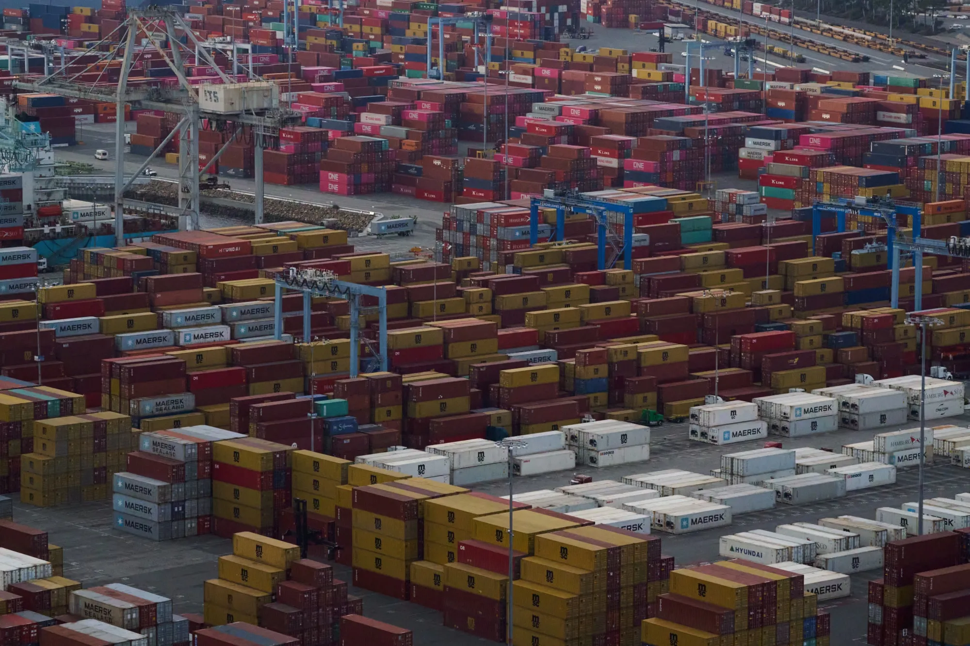 Ports Of Los Angeles And Long Beach As Container Glut Eases
