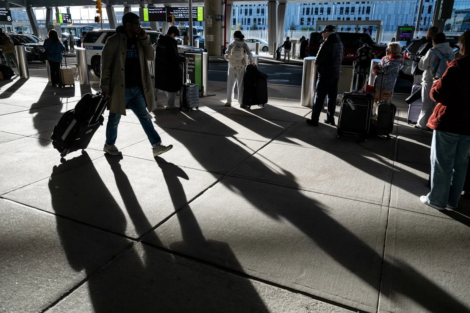 The author fell victim to an online scam on her way to the airport in Newark.
