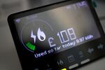 A smart energy meter&nbsp;in a home in Walthamstow, UK.
