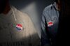 Residents wear "I Voted Today" stickers after voting at the Francis Myers Recreation Center polling location in Philadelphia, Pennsylvania, U.S.