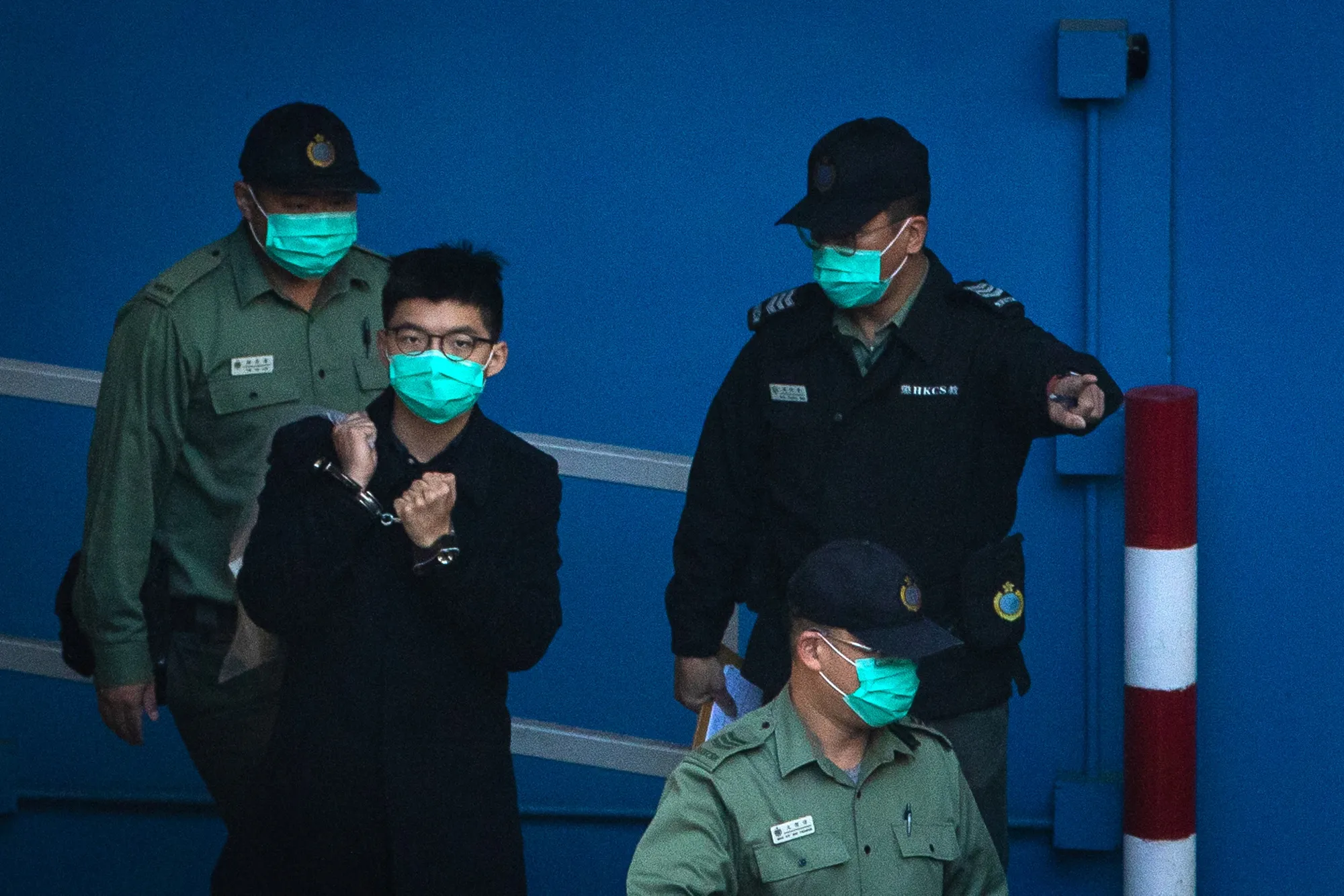 Joshua Wong&nbsp;at the Lai Chi Kok Reception Center in Hong Kong,&nbsp;on&nbsp;Dec. 18, 2020.