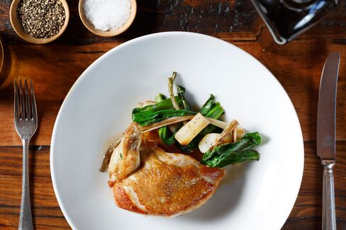 The restaurant serves such conventions as roast chicken with potatoes and ramps, but it makes them with care.