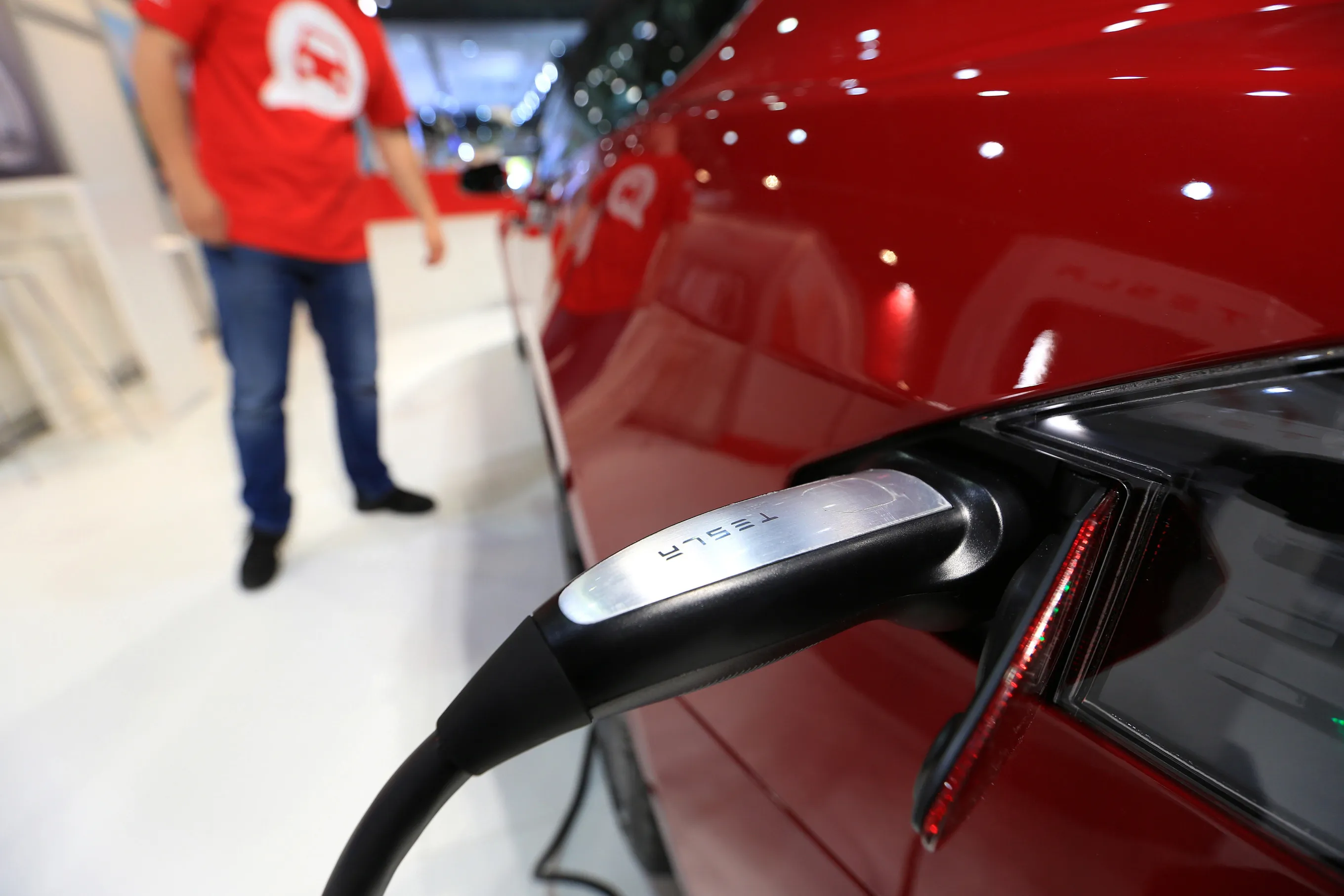 Automobiles On Display At The Auto Mobil International Show