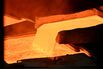 Molten copper.