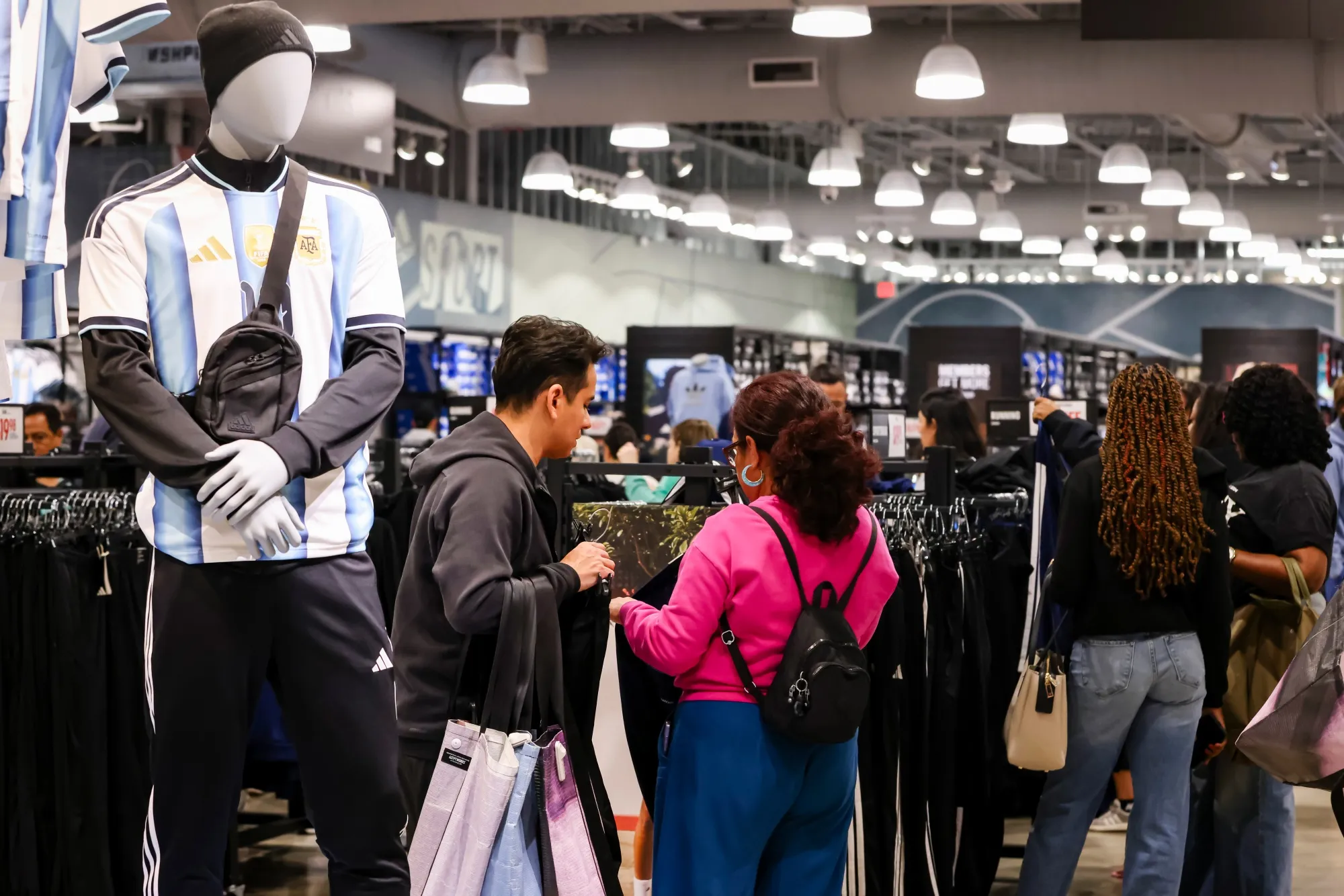 Shoppers inside an store at an outlet mall&nbsp;in Sunrise, Florida.
