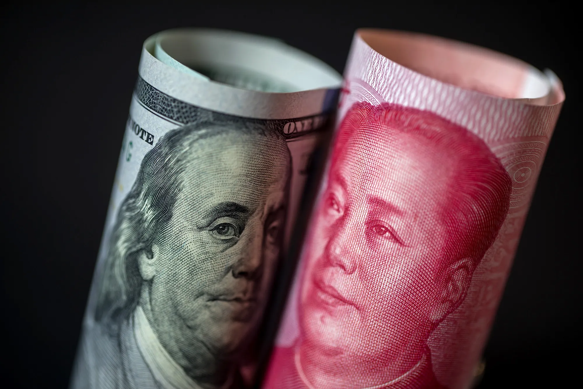 Chinese Yuan, Hong Kong Dollar and U.S. Dollar Banknotes