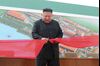 Kim Jong Un during his visit to a fertilizer factory in South Pyongan, near Pyongyang, May 1.
