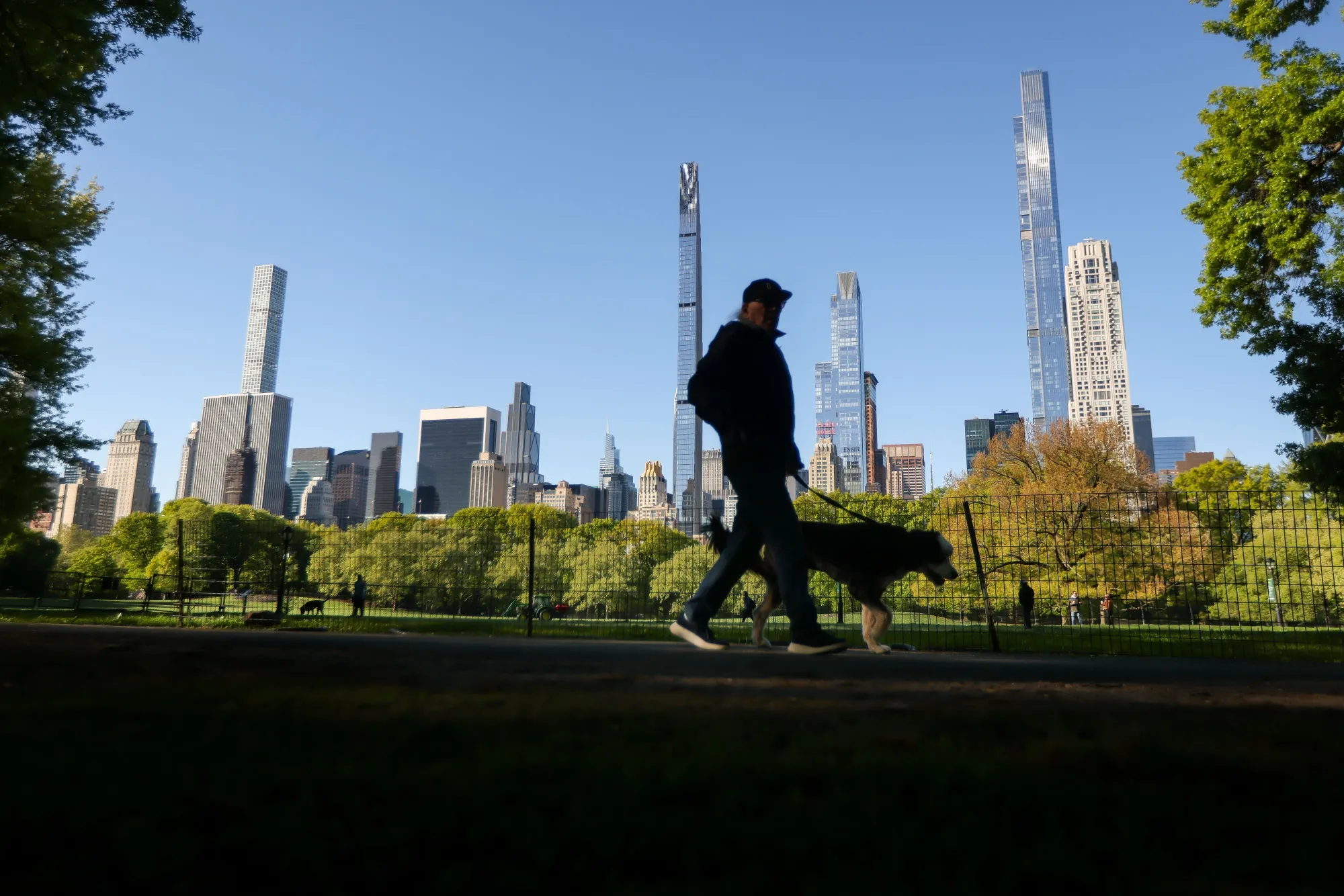 Manhattan’s Central Park is set to reach 95F (35C) Tuesday, with humidity making it feel closer to 99F, the National Weather Service said.