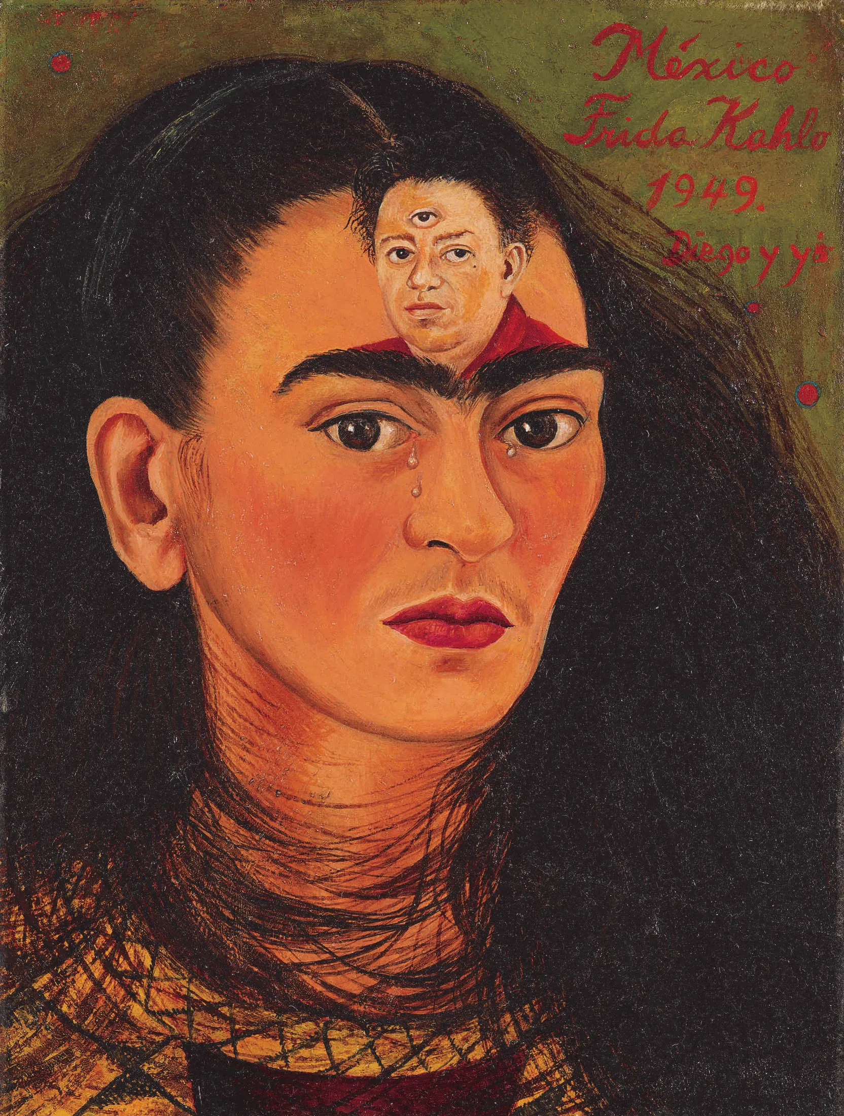 Frida Kahlo’s Diego y yo, from 1949.