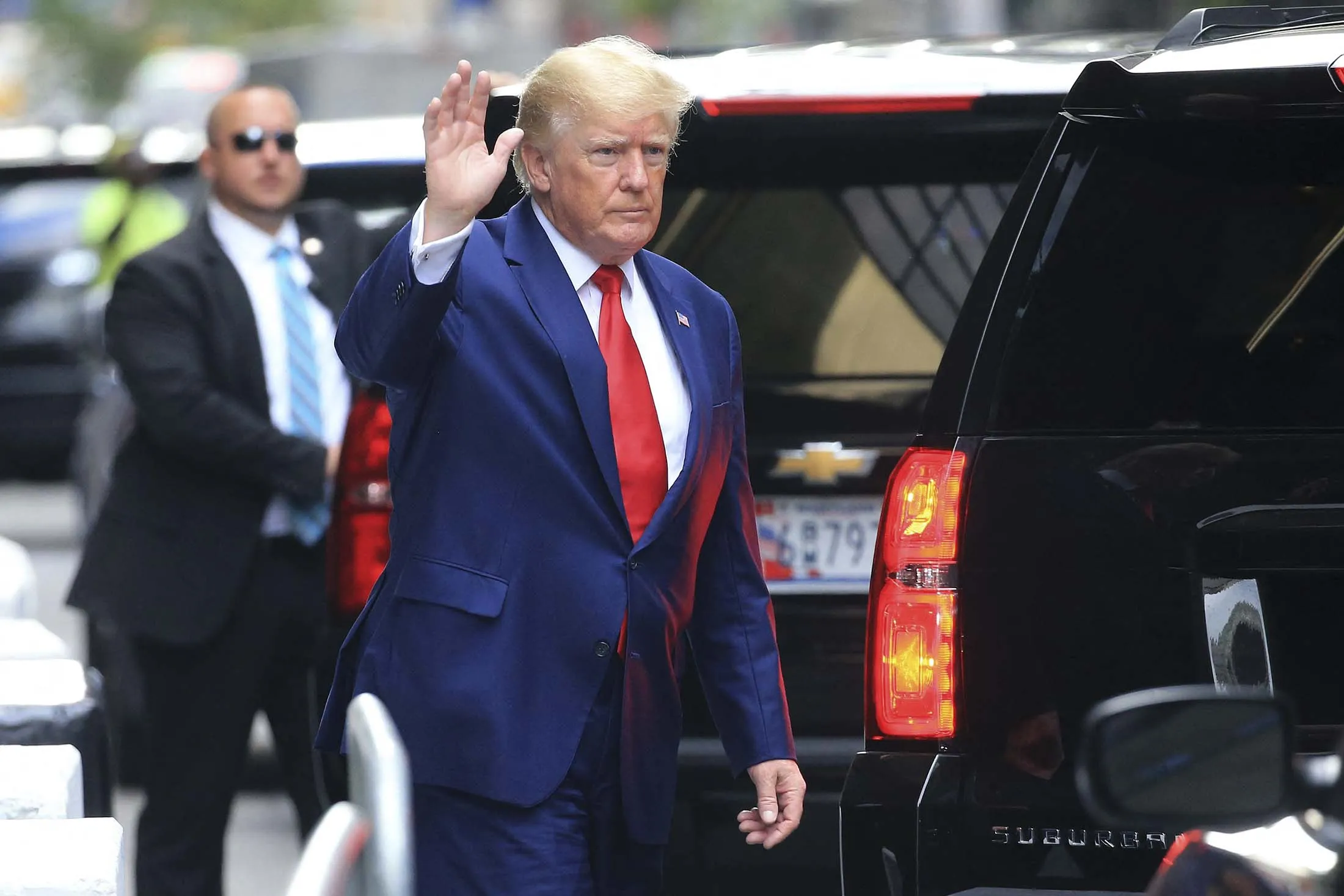 Former&nbsp;President Donald Trump exits&nbsp;Trump Tower in New York, on&nbsp;Aug.&nbsp;10.