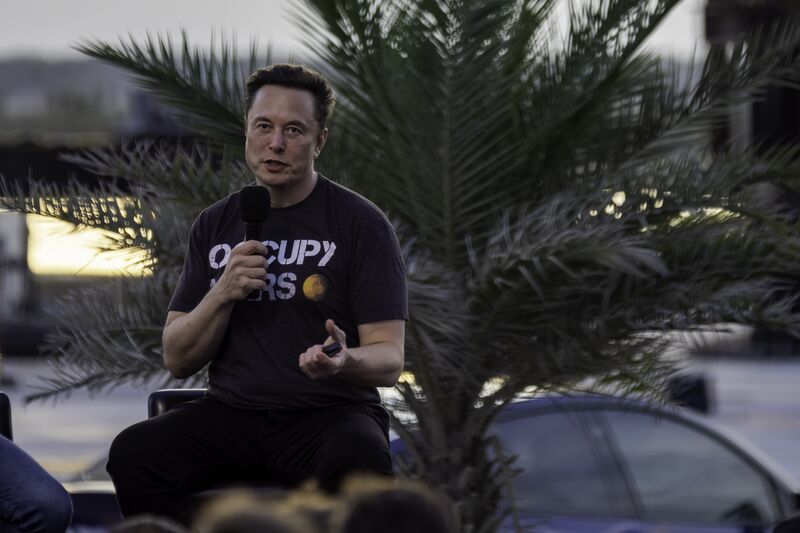 SpaceX founder Elon Musk speaks at an event in&nbsp;Boca Chica,&nbsp;Texas, in August. The company&nbsp;pushed&nbsp;Taiwan to change its local ownership laws before it would consider supplying Starlink satellites.