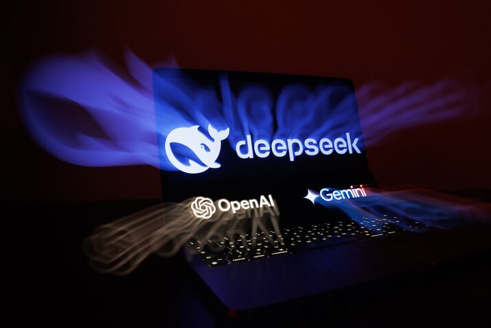 OpenAI, DeepSeek And ChatGPT Artificial Intelligence Illustrations