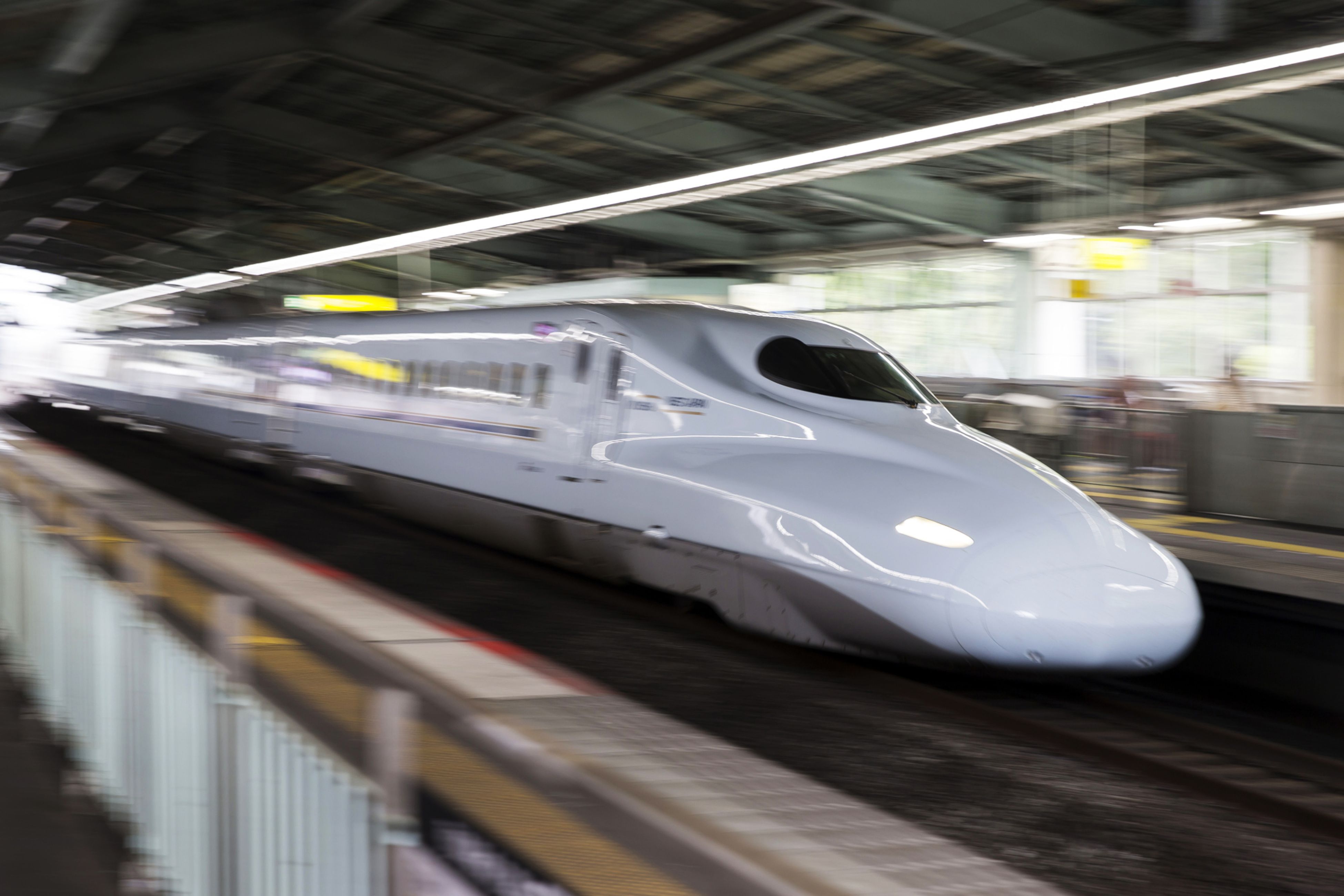 A&nbsp;bullet train travels through Shin-Kobe station in Kobe, Japan. The nation’s famous network of high-speed trains is facing more than just a pandemic-related ridership slump.&nbsp;&nbsp;