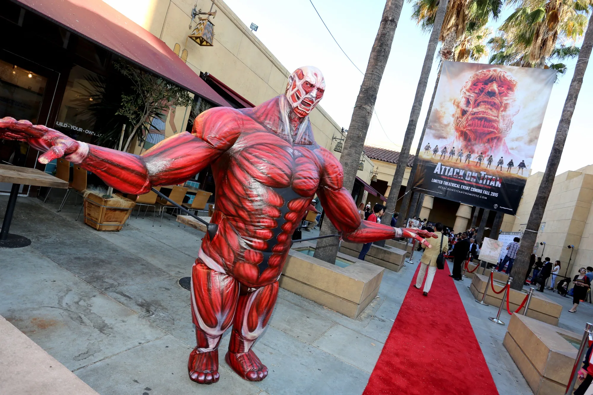 Channeling her inner titan.
Photo: Rachel Murray/Getty Images/FUNimation Entertainment