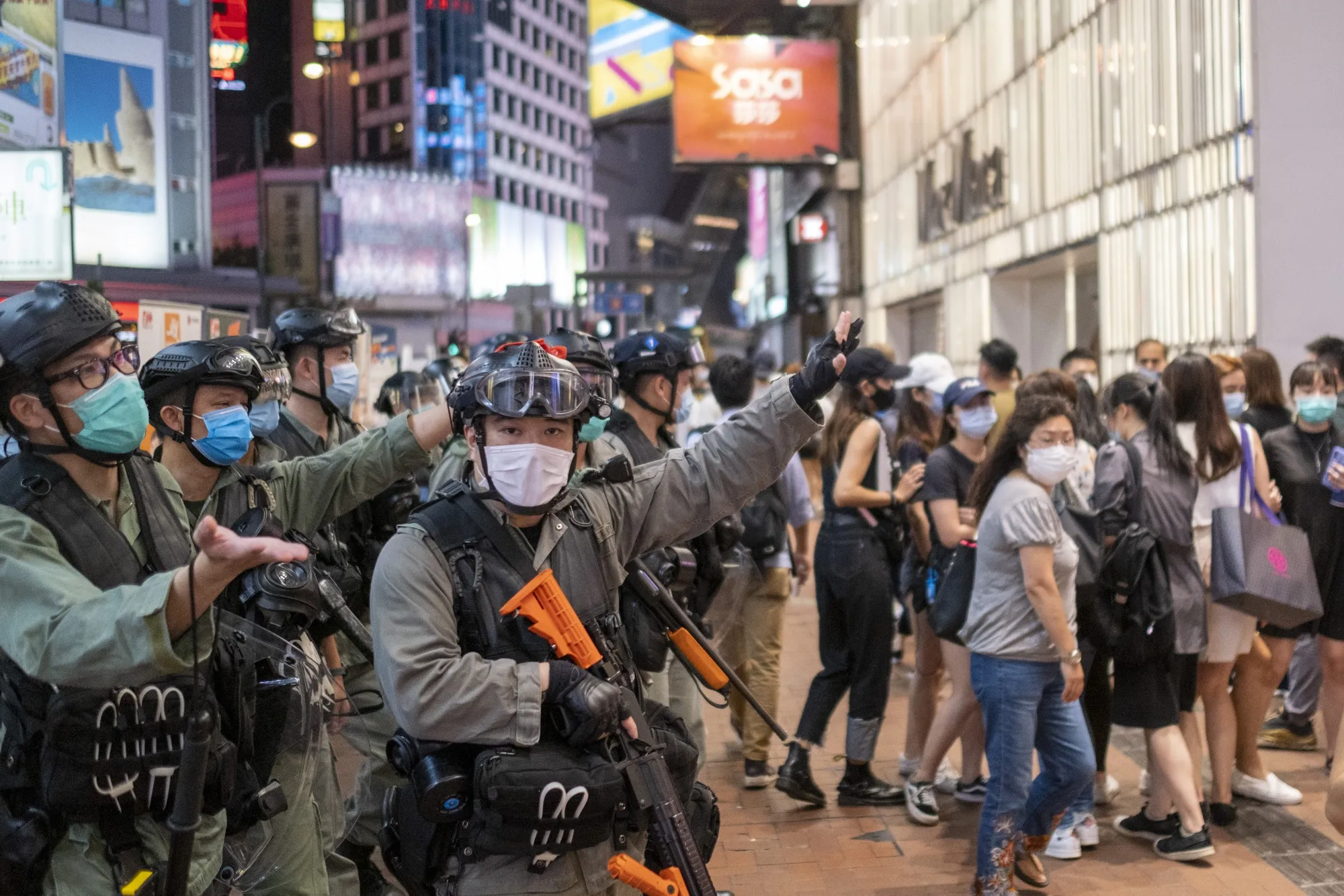 Hong Kong Demonstrators Mark Anniversary of June 12 Protest Clashes