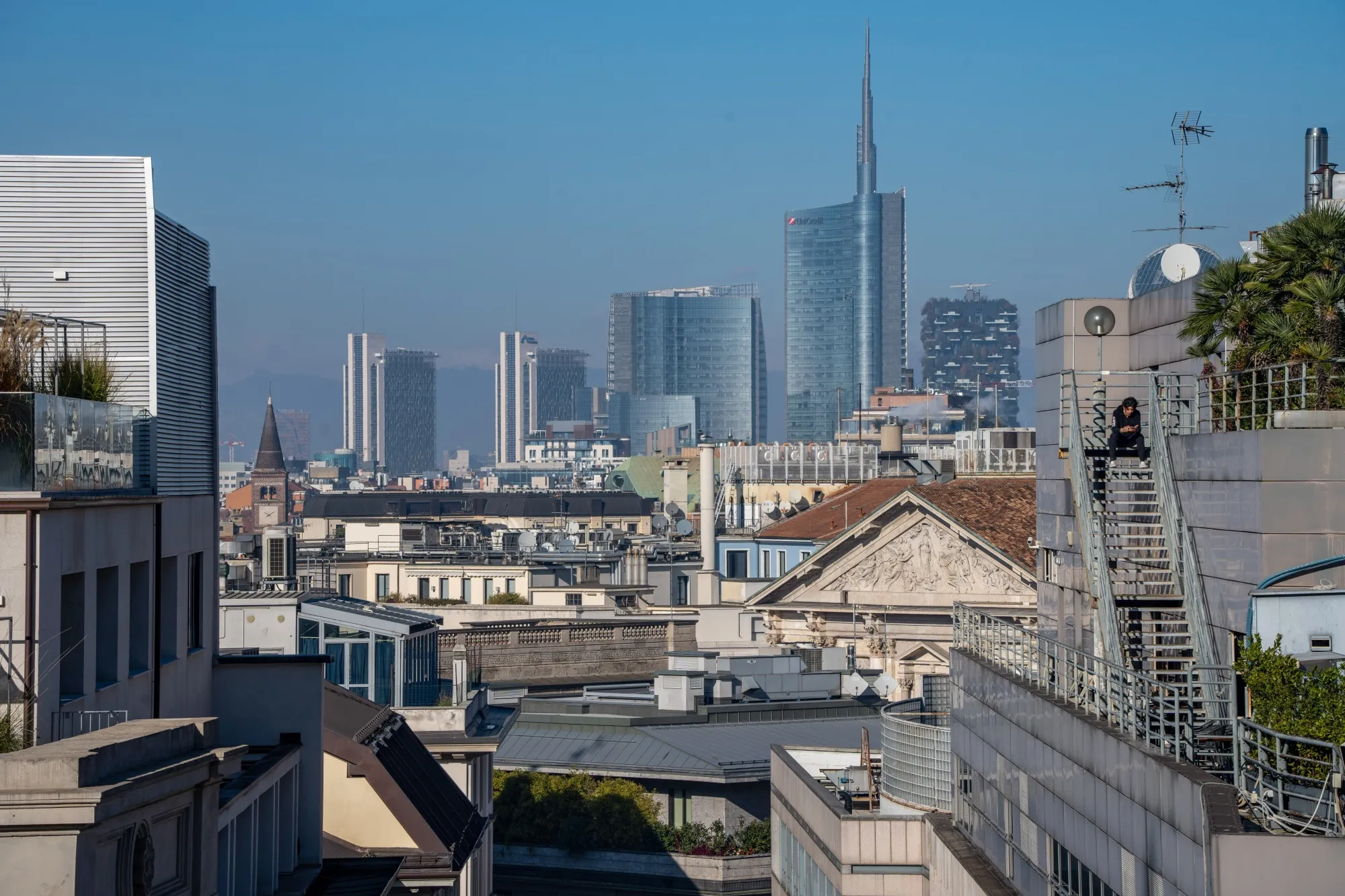 Skyscrapers&nbsp;in Milan, Italy.