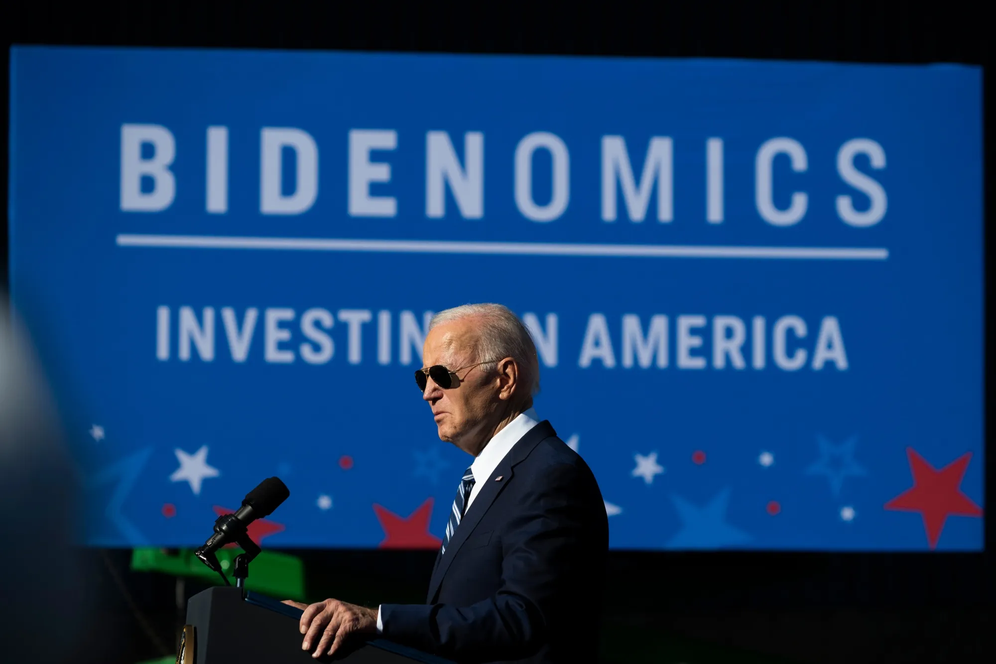 The Biden campaign has largely retired the “Bidenomics” branding that used to define his economic case for reelection and is emphasizing issues like abortion rights and protecting democracy.
