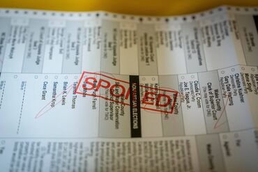 Mail-In Ballots Prepared At Wake County Board Of Elections
