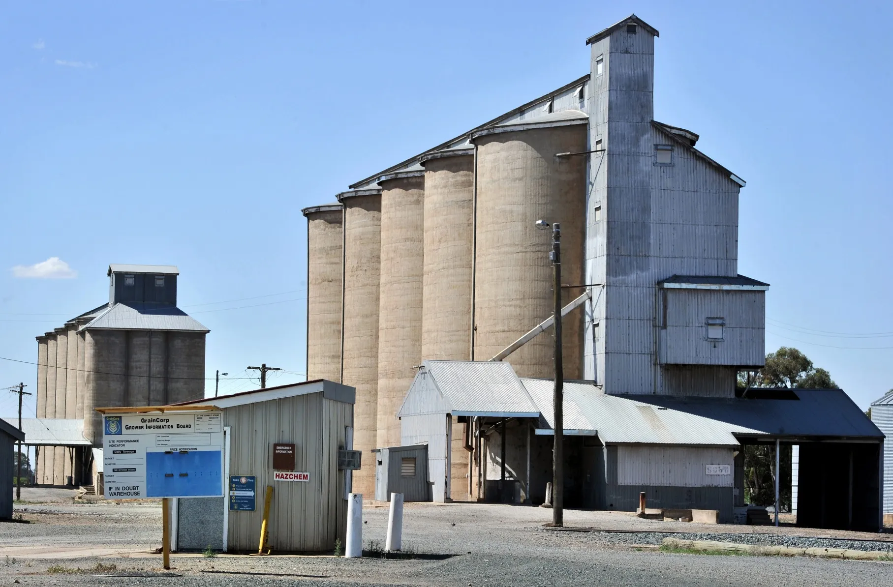 A GrainCorp depot in Temora, New South Wales, Australia.