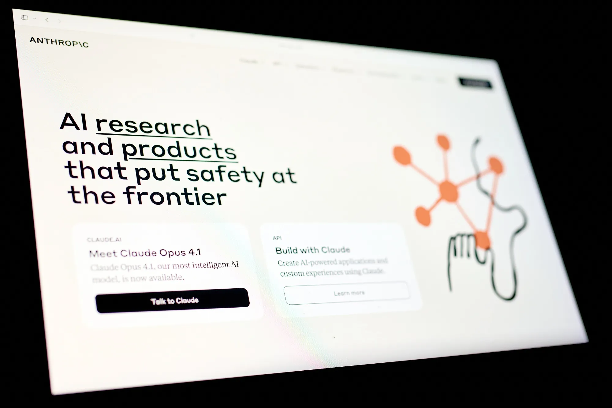 アンソロピックのウェブサイト