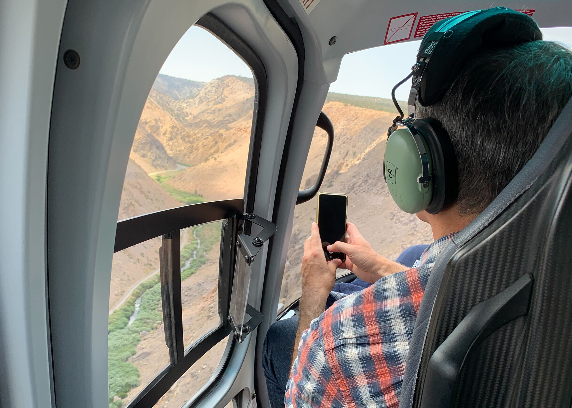 Garcetti snaps a photo on his journey to the Eastern Sierra. 