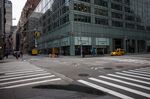 Empty streets are seen in front of JPMorgan Chase &amp; Co. bank branch in New York, on March 19.&nbsp;